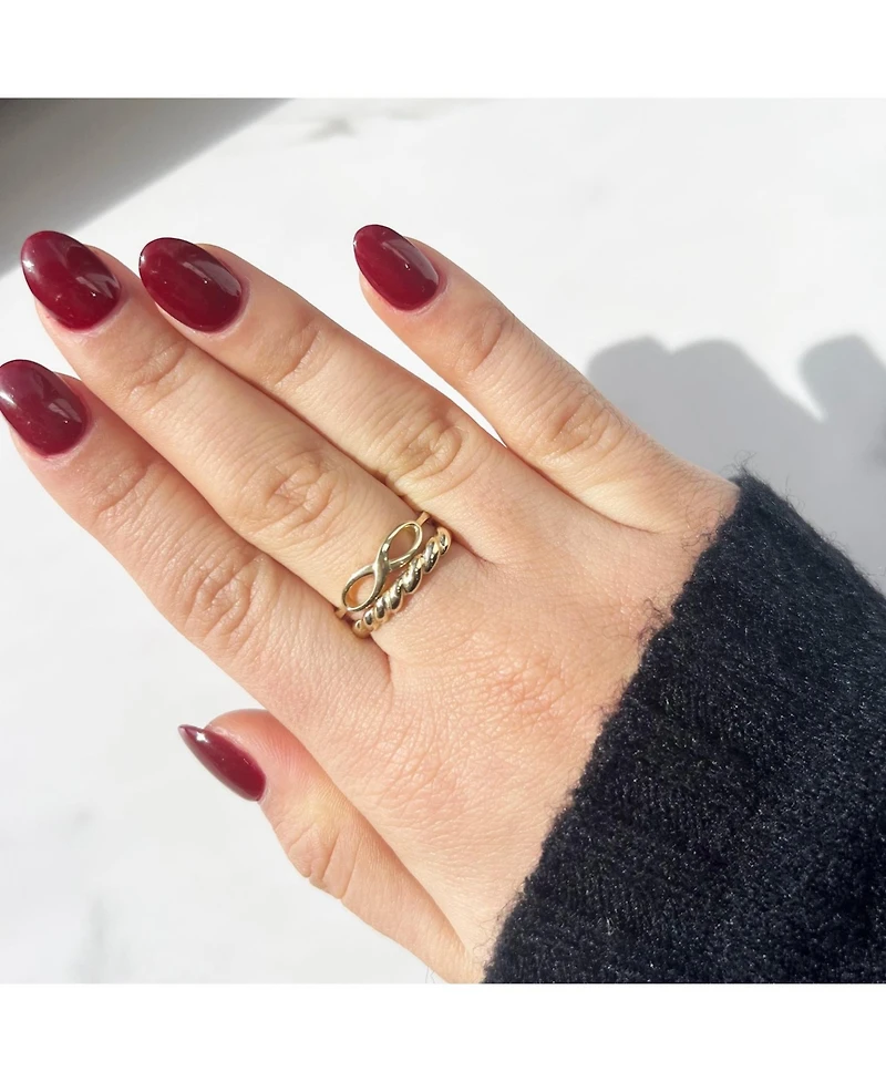 The Lovery Gold Infinity Ring 14K Gold