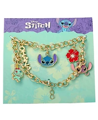 Disney Lilo and Stitch Fashion Stitch Charm Bracelet, 7+1'' Chain