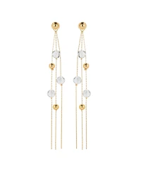 FrostLily Azeztulite Crystal and Bead Drop Earrings