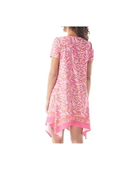 Beach House Style Skylar Scarf Hem T-Shirt Dress
