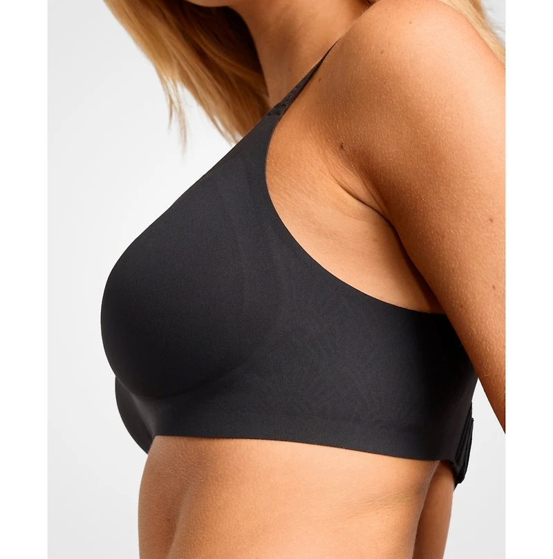 Siella Women's No-Show V-Neck Bra with removable pads