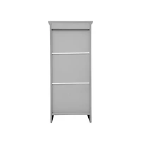 Merrick Lane Vigo Bathroom Storage Cabinet With Adjustable Cabinet Shelf, Upper Open Shelf, And Magnetic Closure Door
