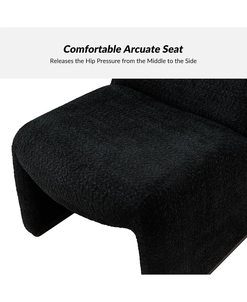 Hulala Home Roberto Mid-century Side Chair with Hardwood Legs