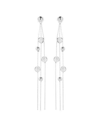 FrostLily Azeztulite Crystal and Bead Drop Earrings