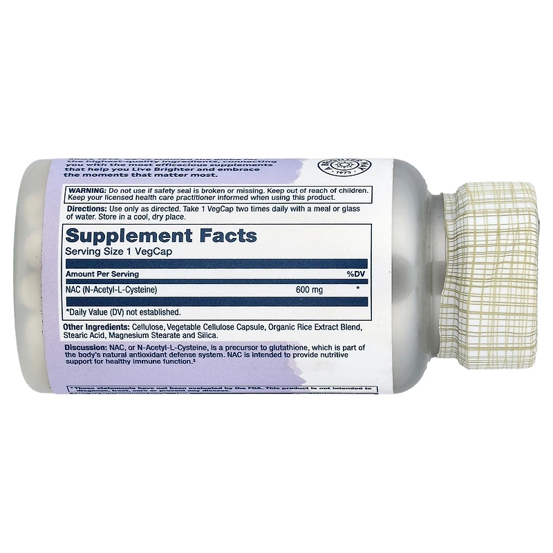 Solaray Nac 600 mg - 60 VegCaps