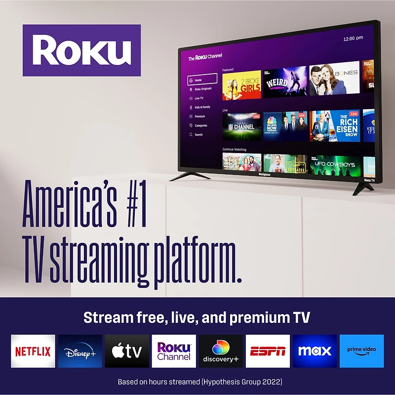 Westinghouse 43-Inch 4K Ultra Hd Smart Tv Hdr 60Hz Refresh Rate Compatible with Alexa & Google Assistant WR43UX4210