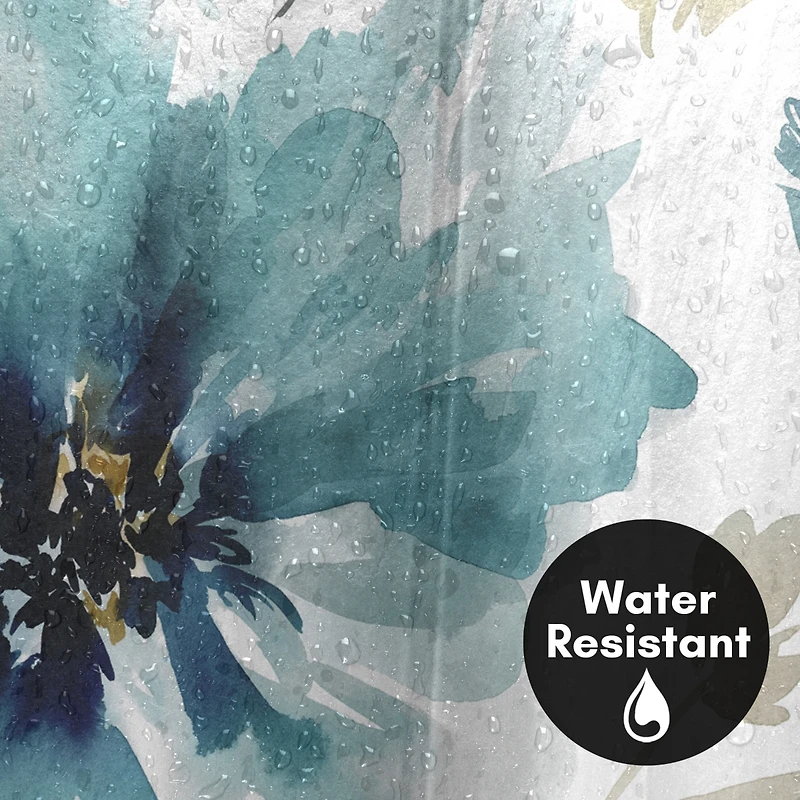71x74 Floral Shower Curtain - Finesse by Pi Creative Art