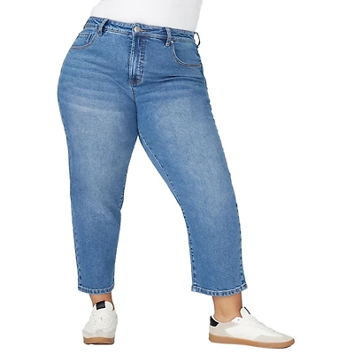 Eloquii Plus The Naomi Comfort Stretch Straight Leg Jean Crop