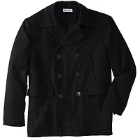 Liberty Blues by KingSize Men's Big & Tall Double-Breasted Wool Peacoat