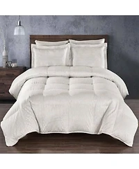 Egyptian Linens Heavyweight Silk Goose Down Fill Comforter Stripe