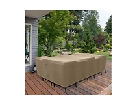 Khomo Gear Table and Chair Rectangular Cover - Brown - Extra Large