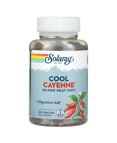 Solaray Cool Cayenne - 180 VegCaps (300 mg per VegCap)