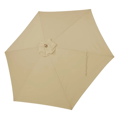 9FT Patio Umbrella Replacement Canopy 6 Rib Outdoor Yard Deck Cover Top