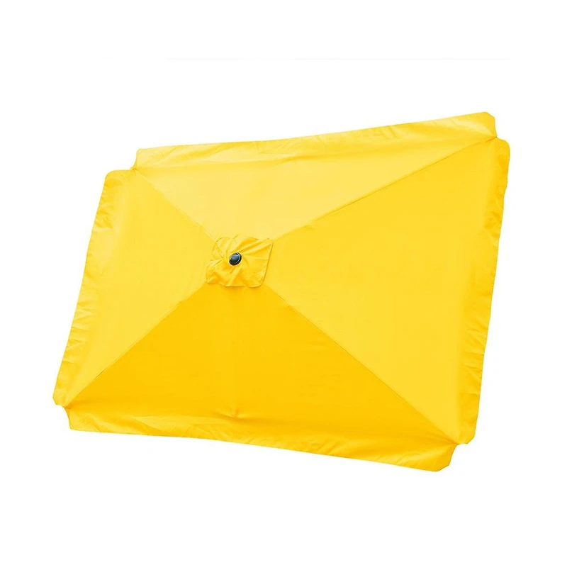 10x6ft Universal Replacement Umbrella Canopy with Tippet Top Cover Patio Beach