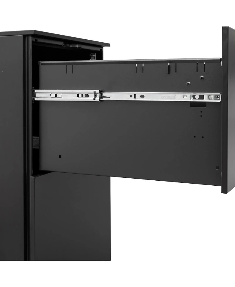 Simplie Fun Steel Mobile File Cabinet with Lock & Anti-tilt Wheels