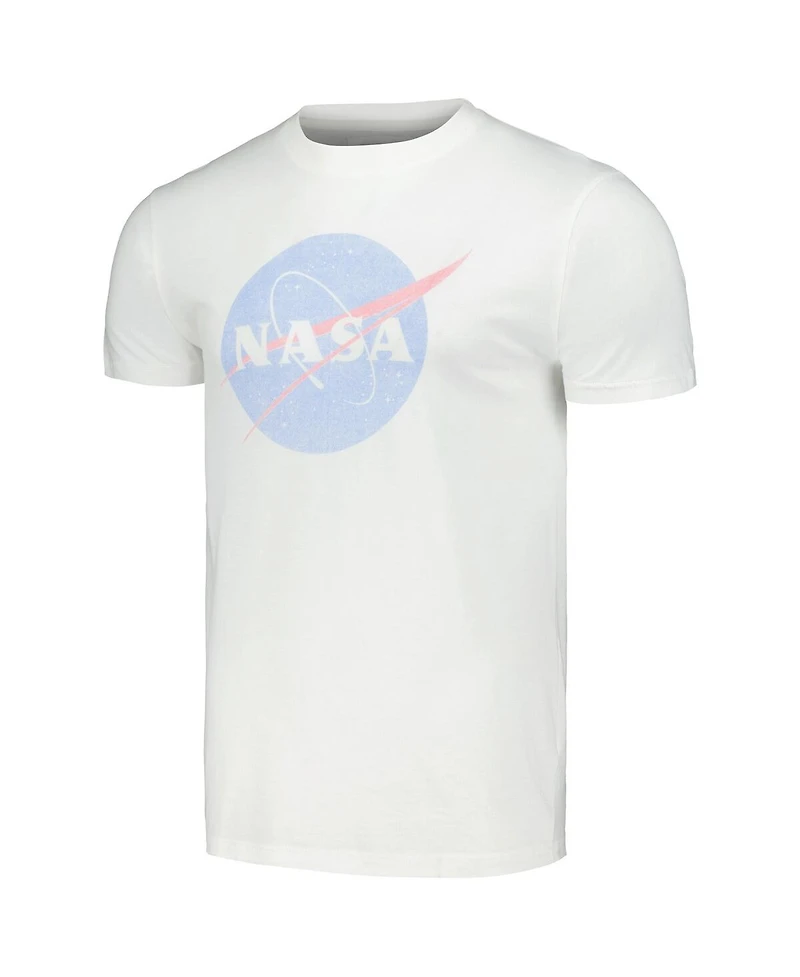 American Needle Men's White Nasa Vintage Like Fade T-Shirt
