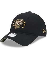 New Era Women's Black San Francisco Giants 2024 Armed Forces Day 9TWENTY Adjustable Hat