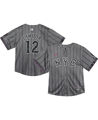 Nike Toddler Francisco Lindor Graphite New York Mets 2024 City Connect Limited Player Jersey