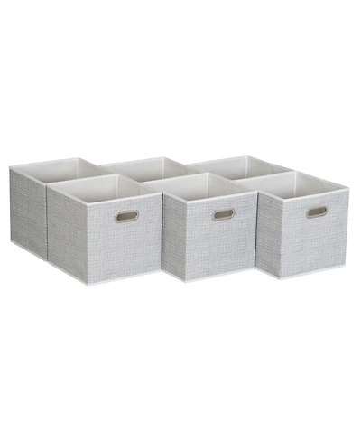 Household Essentials Fabric Storage Bins 6 Piece Set