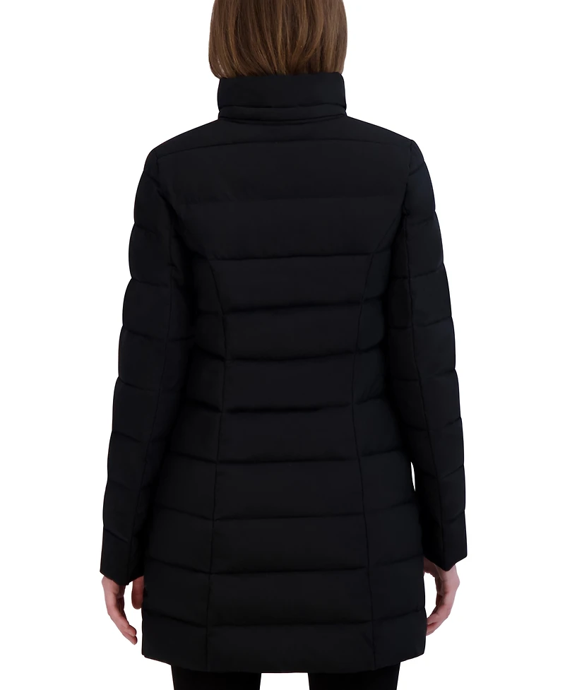 Laundry By Shelli Segal Women's Faux-Fur-Trim Hooded Puffer Coat