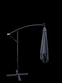 Streamdale Solar Powered Led Patio Umbrella with Crank & Base