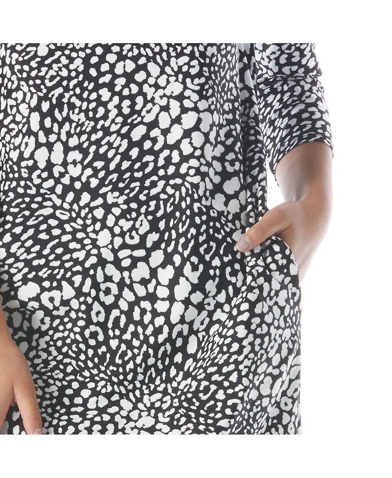 Beach House Style Stella Boat Neck Tunic Dress
