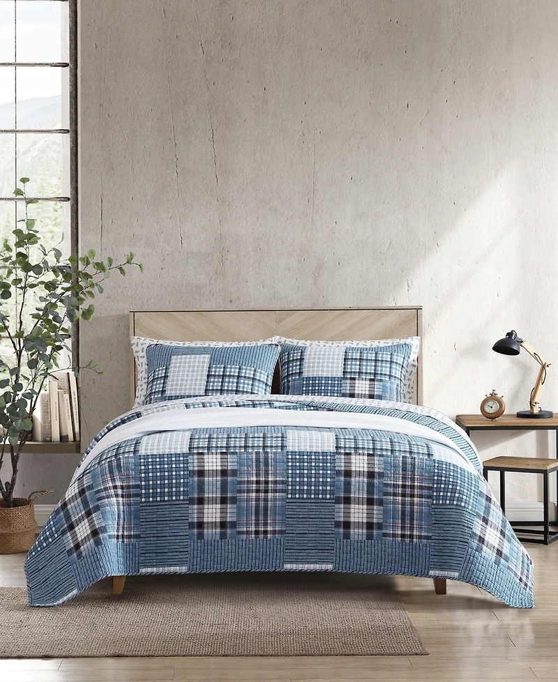 Eddie Bauer Hawthorne Reversible 3 Piece Quilt Set