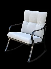 Streamdale Rocker S Chair And Teapoy Offwhite