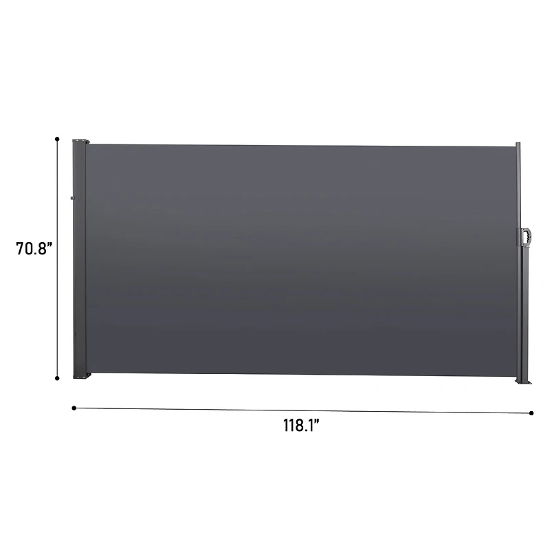 Streamdale Retractable Uv-Resistant Outdoor Privacy Awning