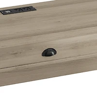 Simplie Fun 3-Drawer Long Dining Table Set with Power Outlets & Bar Kitchen Set with Circular Pu Stools