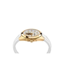 Plein Sport Men's Tigermaster Three Hand Date Quartz White Silicone 47MM
