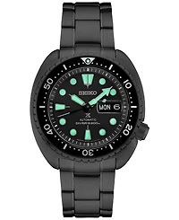 Seiko Men's Automatic Prospex Diver Black-Tone Stainless Steel Bracelet Watch 45mm