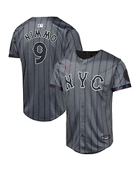 Nike Big Boys and Girls Brandon Nimmo Graphite New York Mets 2024 City Connect Limited Player Jersey