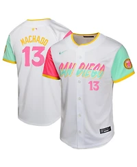Nike Big Boys and Girls Manny Machado White San Diego Padres City Connect Limited Player Jersey