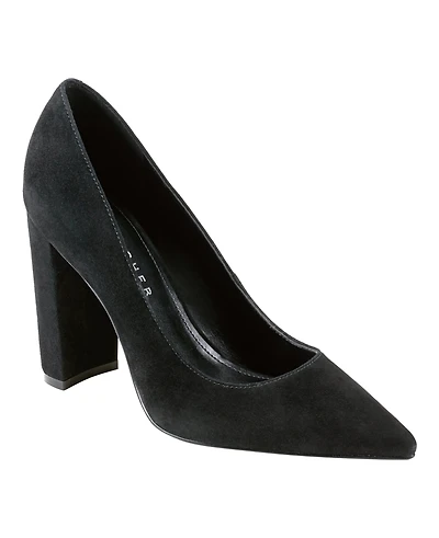 Marc Fisher Ltd Women's Abilene Block Heel Pointy Toe Dress Pumps