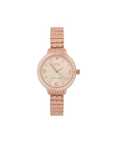 Jones New York Women's Shiny Rose Gold-Tone Metal Bracelet Watch 31mm