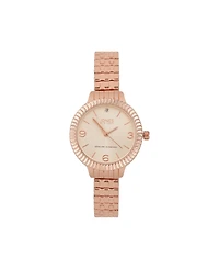Jones New York Women's Shiny Rose Gold-Tone Metal Bracelet Watch 31mm