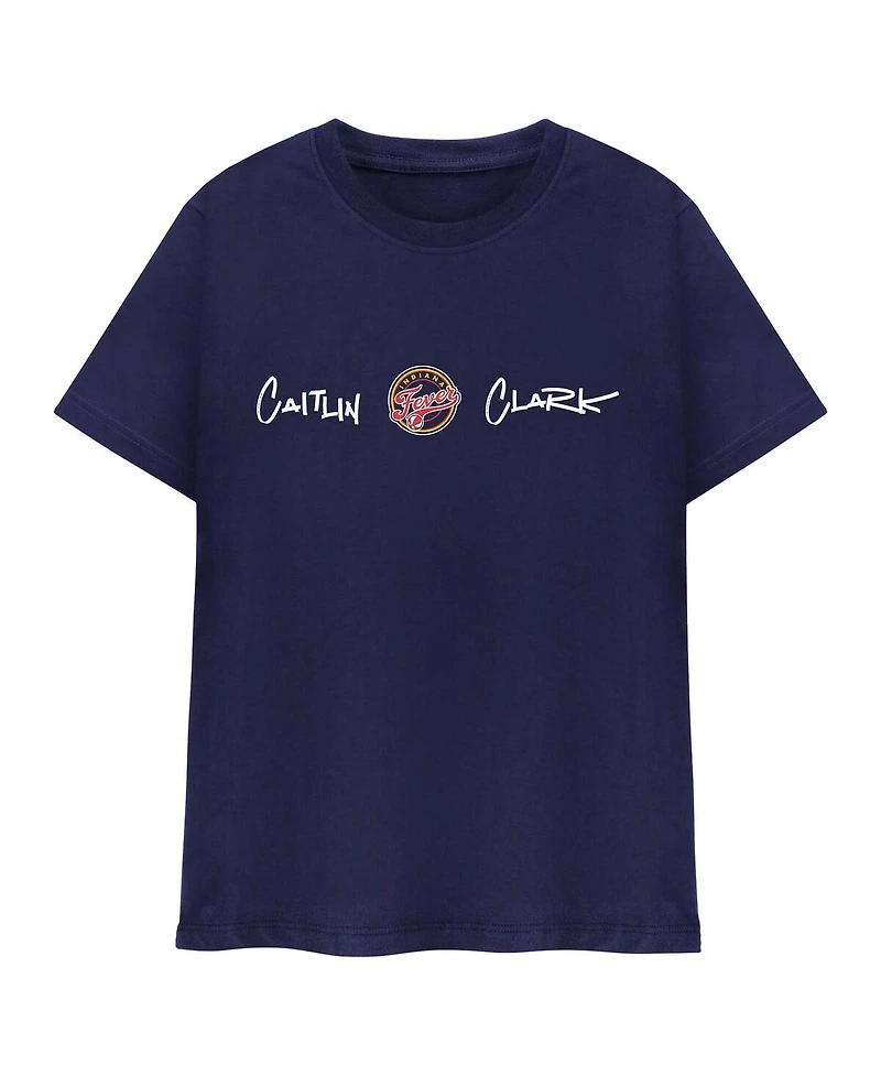 Round21 Men's and Women's Caitlin Clark Navy Indiana Fever Player Signature T-Shirt