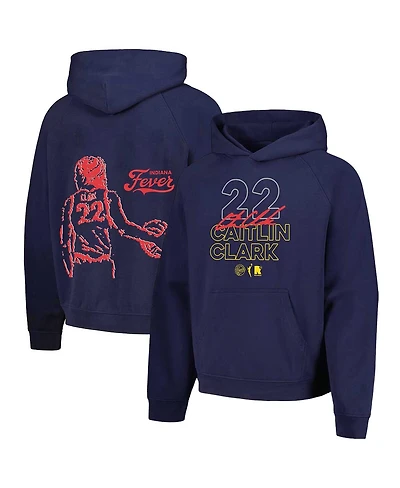 Round21 Men's and Women's Caitlin Clark Navy Indiana Fever Bound Pullover Hoodie