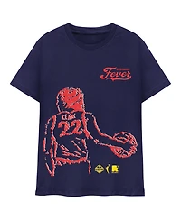 Round21 Men's and Women's Caitlin Clark Navy Indiana Fever Bound T-Shirt