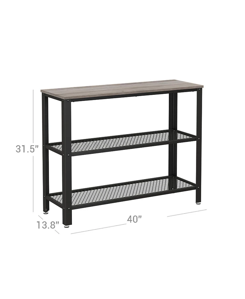 Slickblue Mesh Shelves Hallway Table