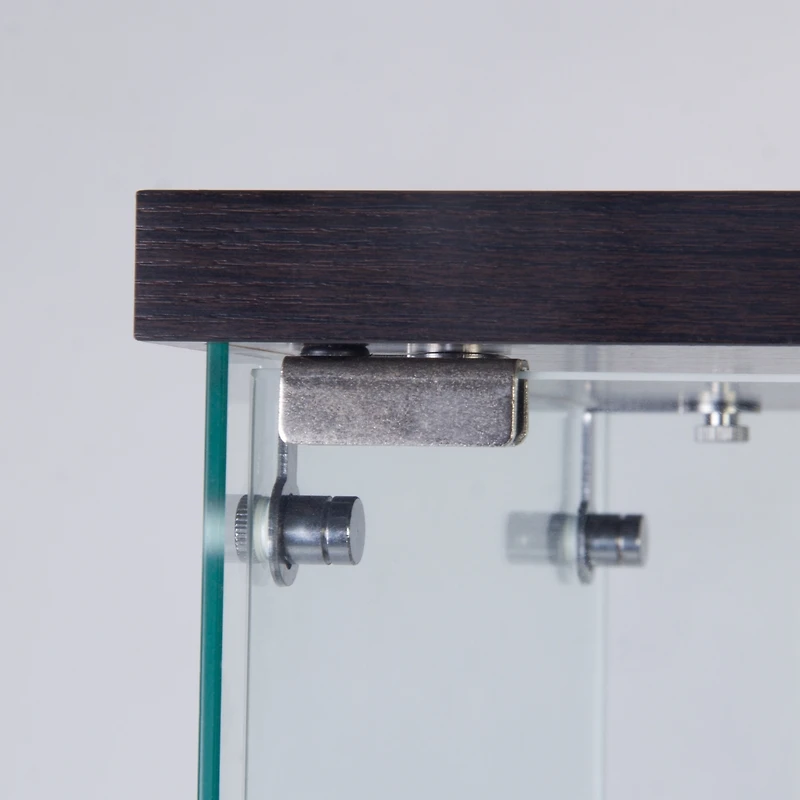 Streamdale One Door Glass Cabinet Glass Display Cabinet With 3 Shelves