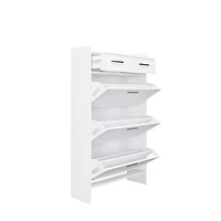Streamdale Pvc Shaker Door Shoe Rack with 3 Doors and 2 Drawers