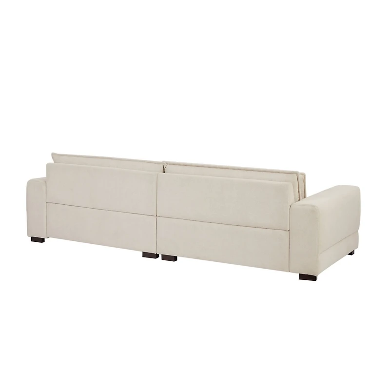 Streamdale Furniture Modern Beige Upholstered Sofa for Multiple Spaces