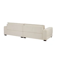 Streamdale Furniture Modern Beige Upholstered Sofa for Multiple Spaces