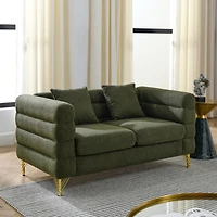 Streamdale Furniture Green Teddy 2 Seater Sectional Sofa
