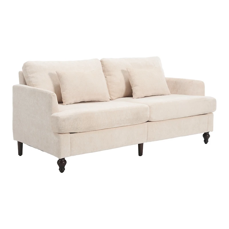 Streamdale Furniture Modern Chenille Fabric Loveseat, 2-Seat Upholstered Loveseat Sofa Modern Couch