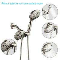 Classic High Pressure Single Handle 7 Function Rain Shower Head With Handheld Shower With Tub Spout