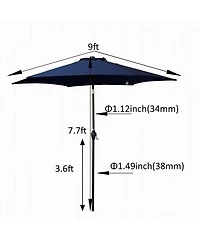 Streamdale 9FT Umbrella Navy Blue