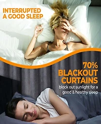 Superior Senna Textured Curtain Set of 4 Panels with Grommet Header, 52" X 96"